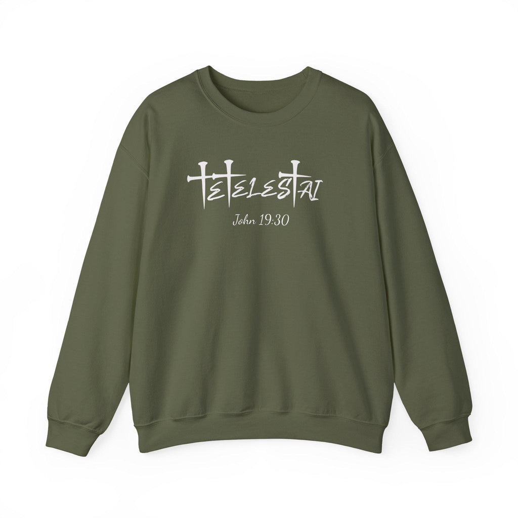 Tetelestai Embroidered Sweatshirt | Christian Apparel John 19:30