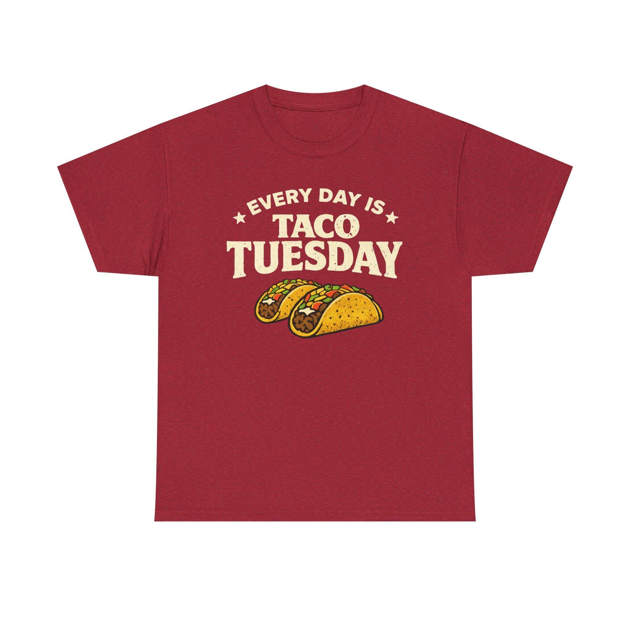 Taco Tuesday Shirt | Taco Illustration, Funny Text, Casual Food Tee