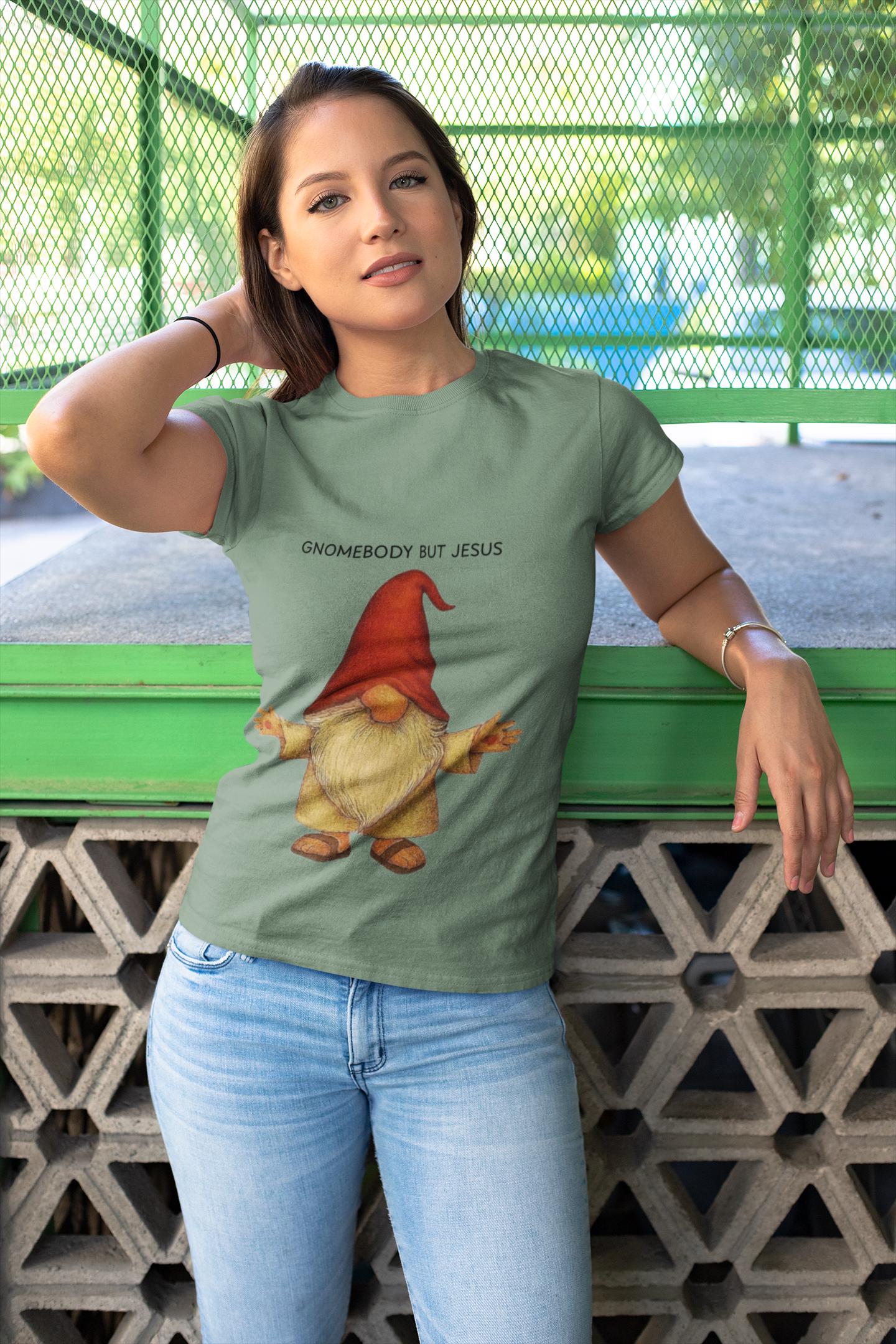 Gnomebody But Jesus T-shirt | 1 Timothy 2:5 Scripture Tee, Christian Graphic Tee, Men Women
