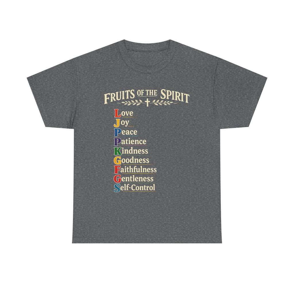 Fruits of the Spirit T-Shirt | Christian Scripture Typography Tee