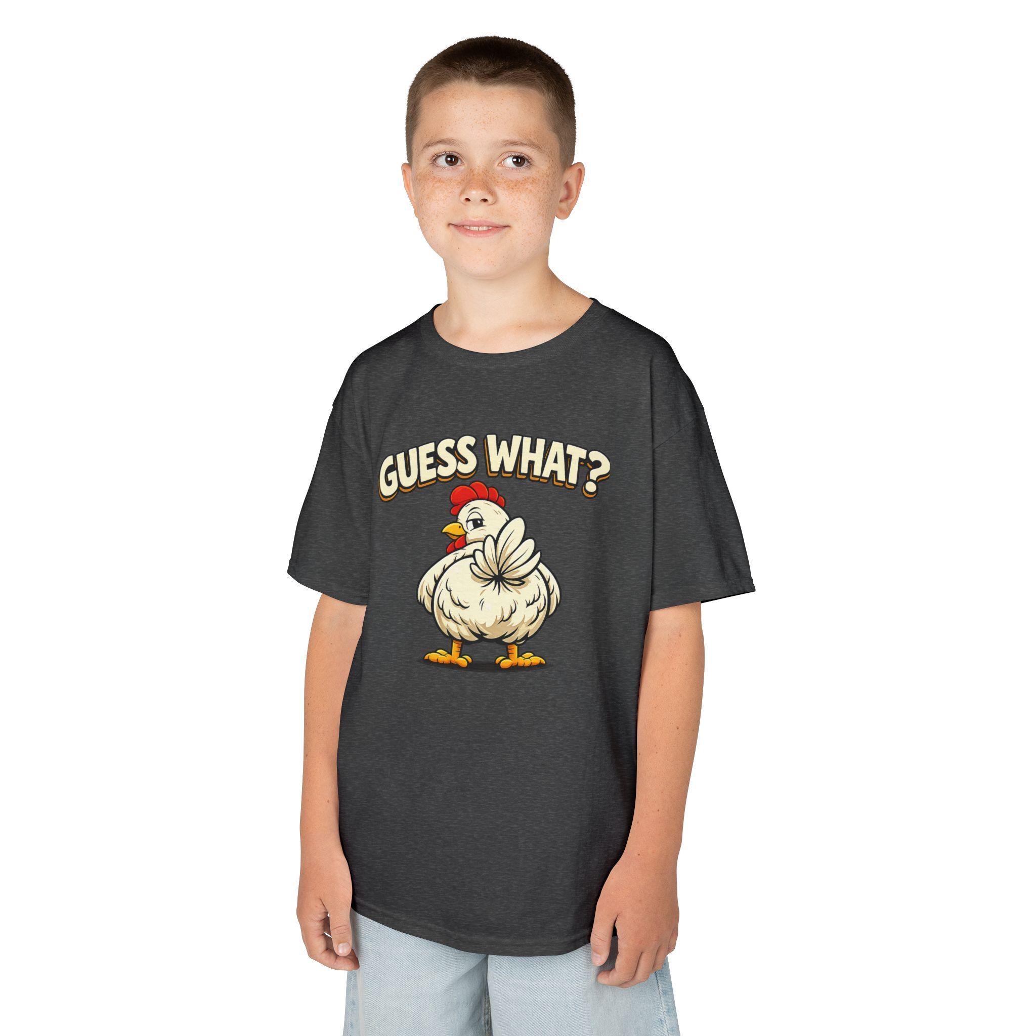 Guess What Chicken Shirt | Funny Hen Illustration, Farm Animal Gildan Tee