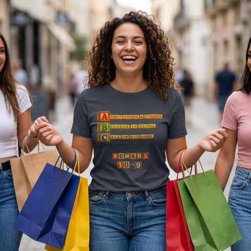 ABC Blocks Romans 10 9 Tee