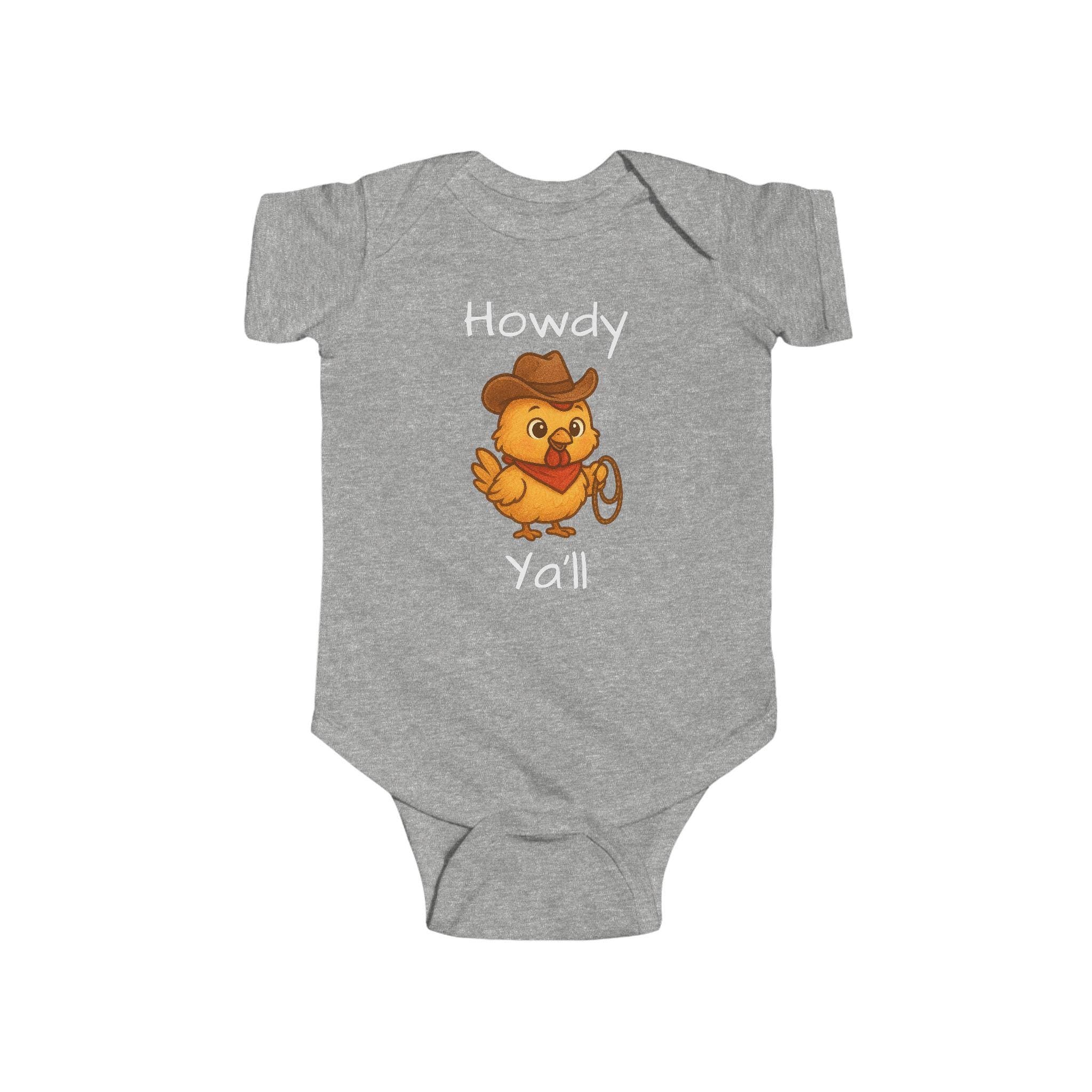 Howdy Y'all Cowboy Chicken Bodysuit