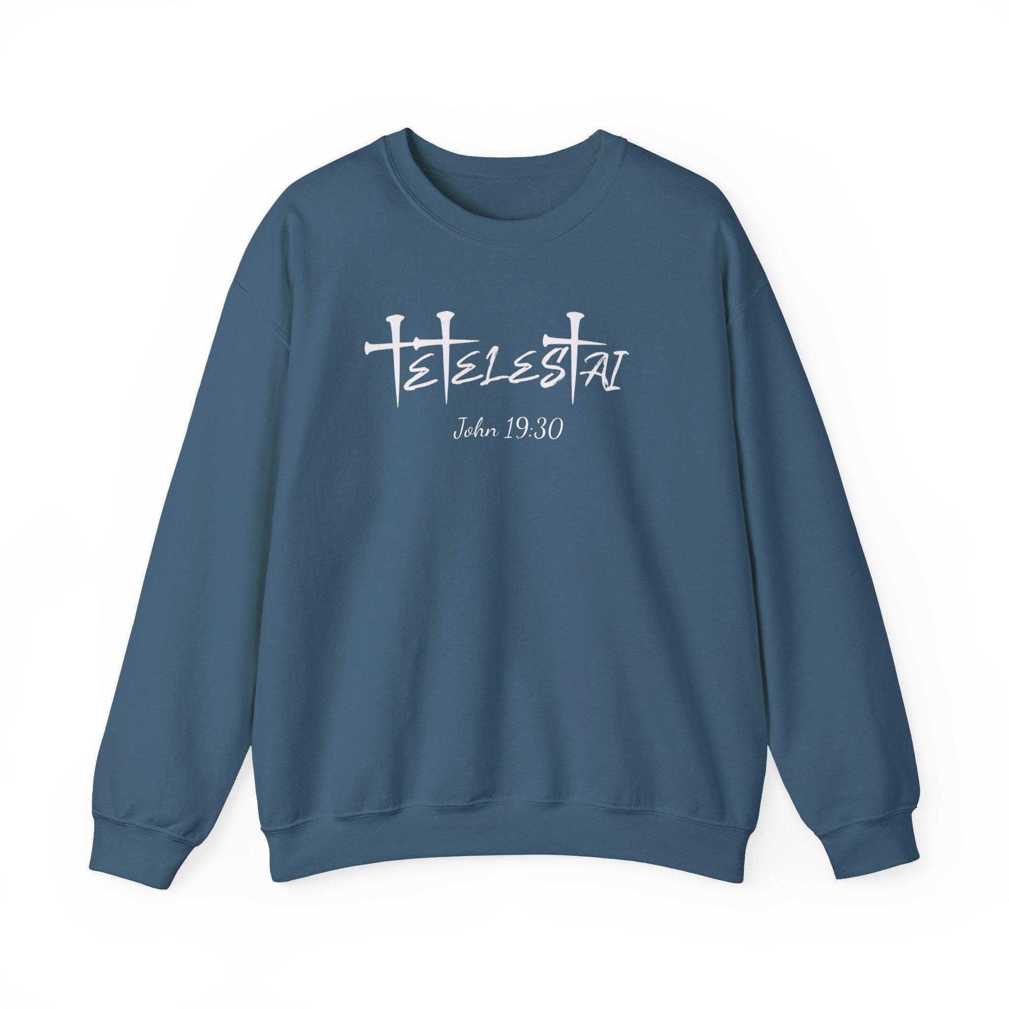 Tetelestai Embroidered Sweatshirt | Christian Apparel John 19:30