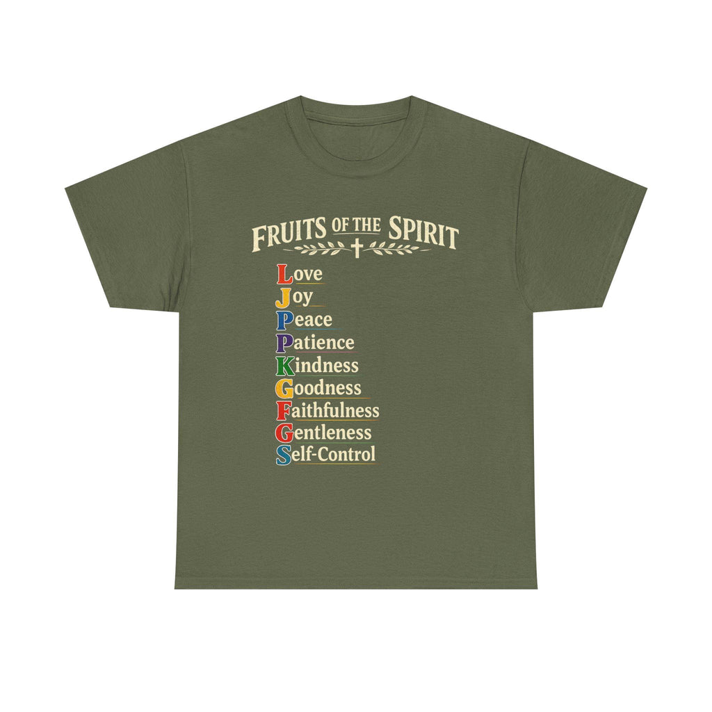 Fruits of the Spirit T-Shirt | Christian Scripture Typography Tee