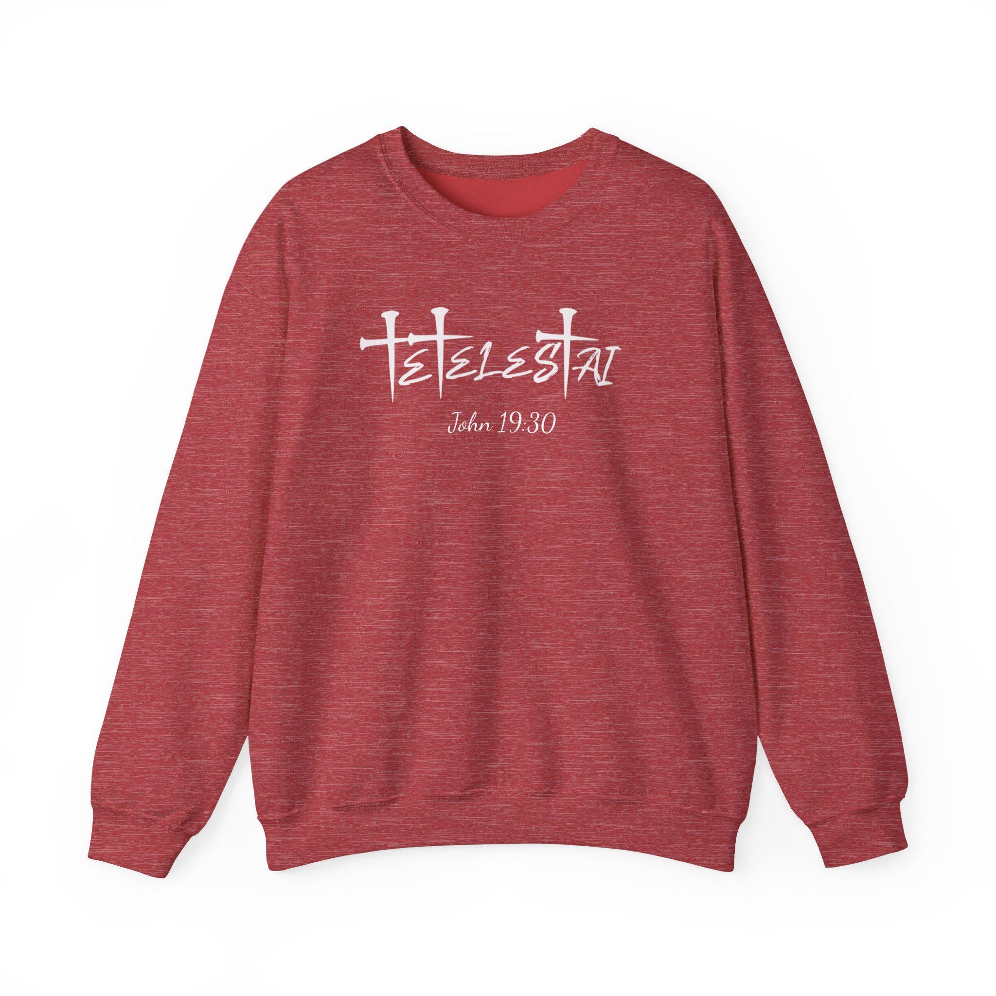 Tetelestai Embroidered Sweatshirt | Christian Apparel John 19:30