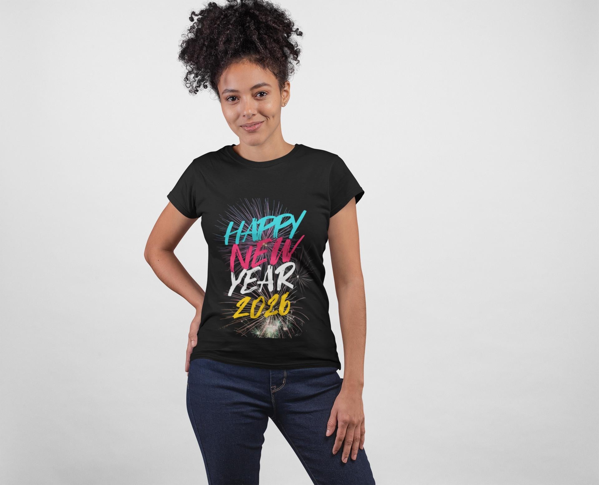 Happy New Year 2026 Tee | Fireworks New Year Shirt