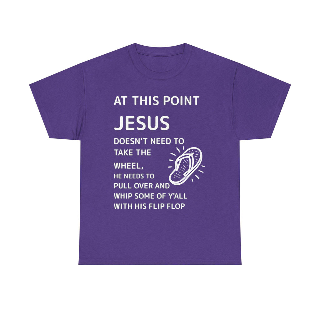 Jesus flip flop graphic Tee | Christian faith funny shirt