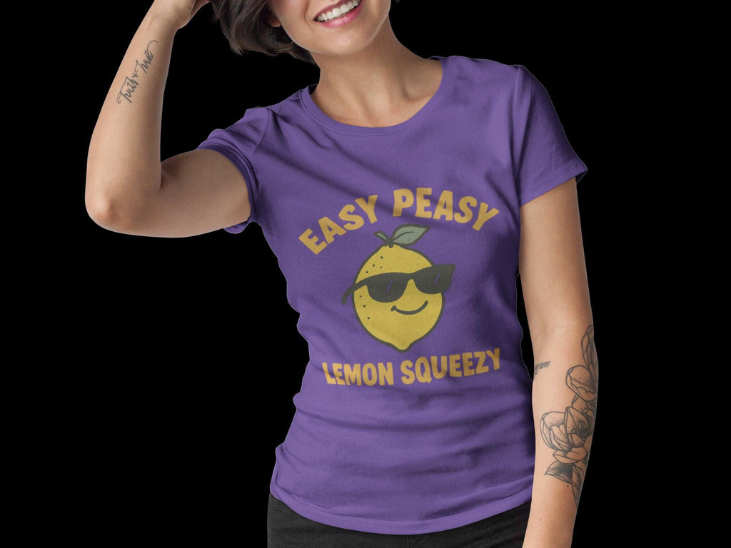 Easy Peasy Lemon Squeezy T-Shirt | Lemon Phrase Tee