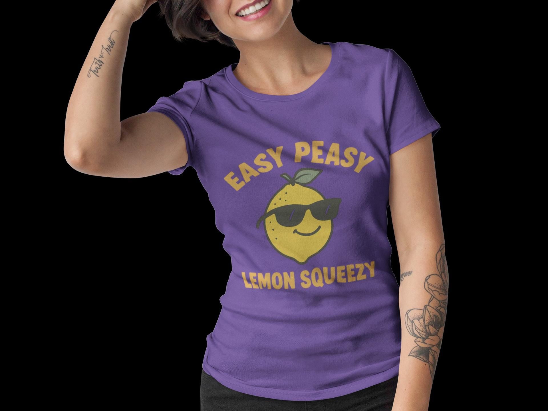 Easy Peasy Lemon Squeezy T-Shirt | Lemon Phrase Tee