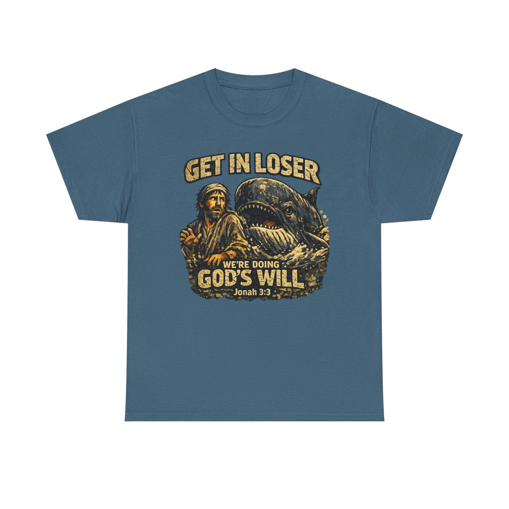 Jonah Whale Illustration Tee | Vintage Religious Graphic Shirt