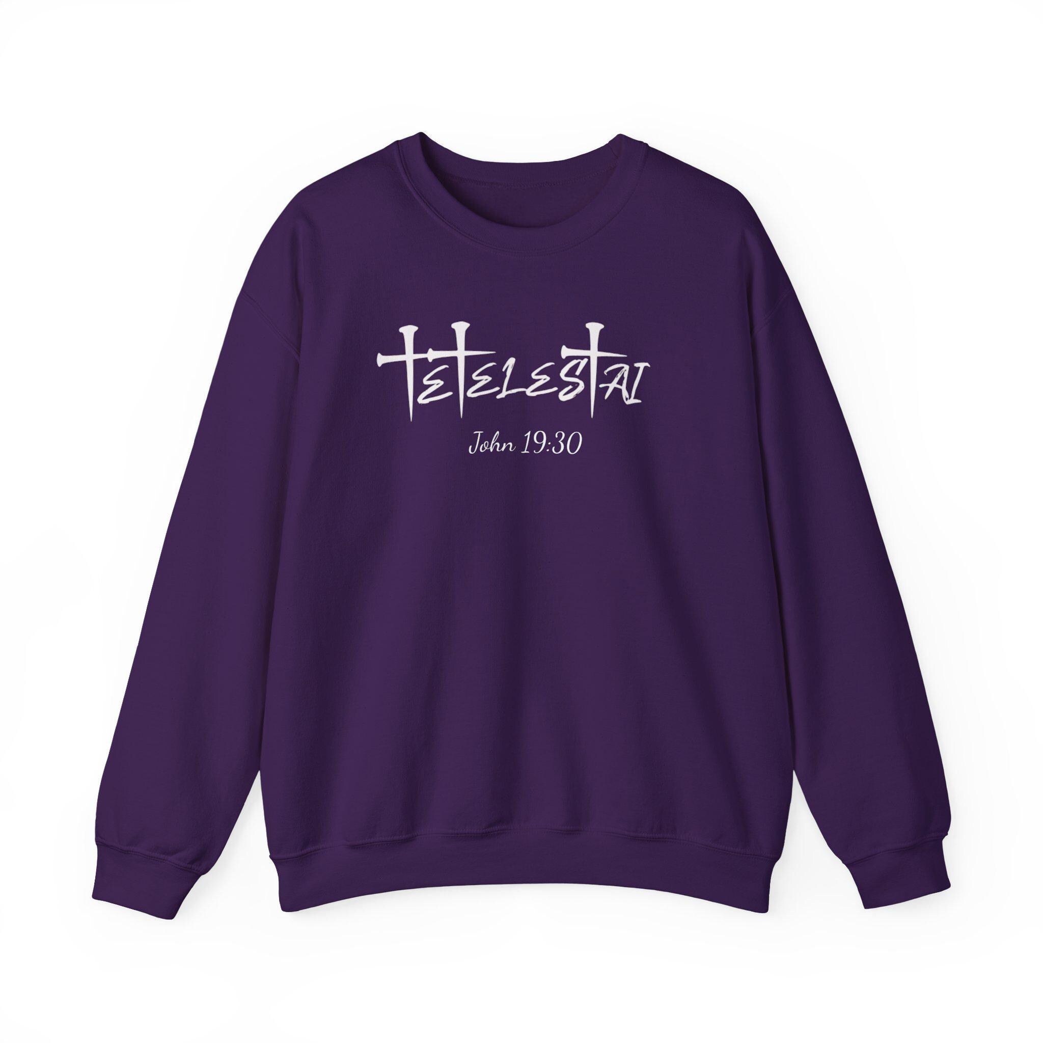 Tetelestai Embroidered Sweatshirt | Christian Apparel John 19:30