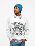 Raccoon Illustration Sweatshirt | Vintage Crewneck Comfort