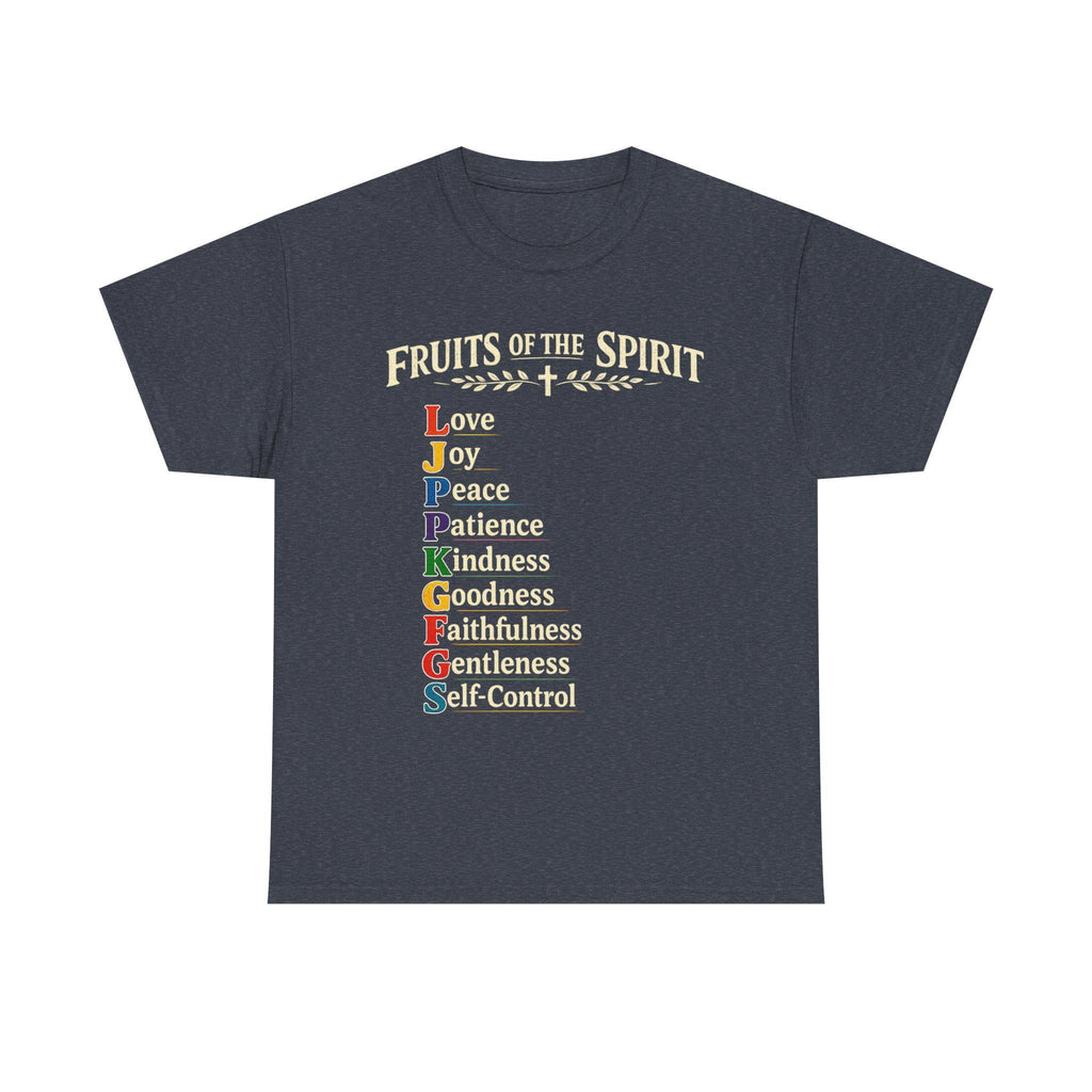 Fruits of the Spirit T-Shirt | Christian Scripture Typography Tee
