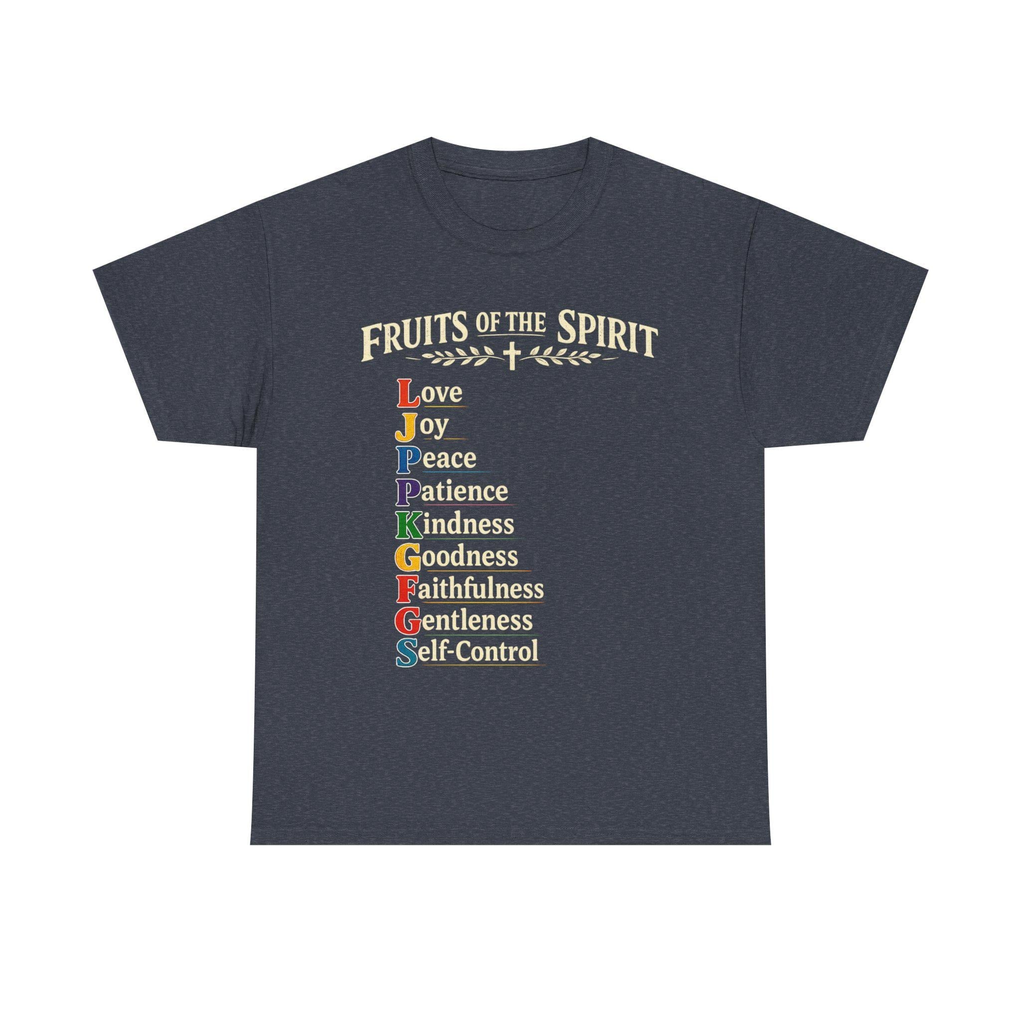 Fruits of the Spirit T-Shirt | Christian Scripture Typography Tee