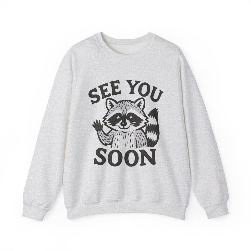 Raccoon Illustration Sweatshirt | Vintage Crewneck Comfort
