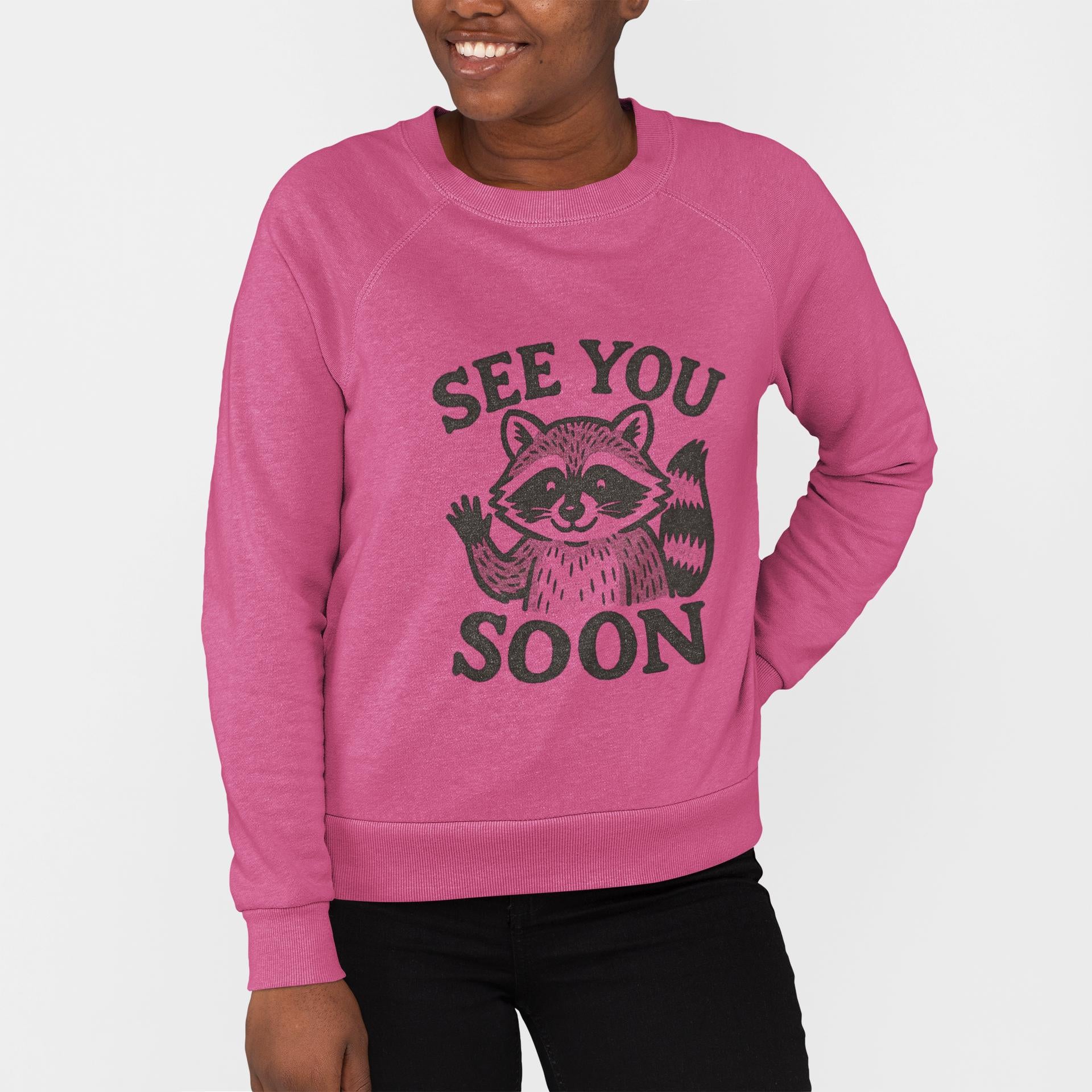 Raccoon Illustration Sweatshirt | Vintage Crewneck Comfort