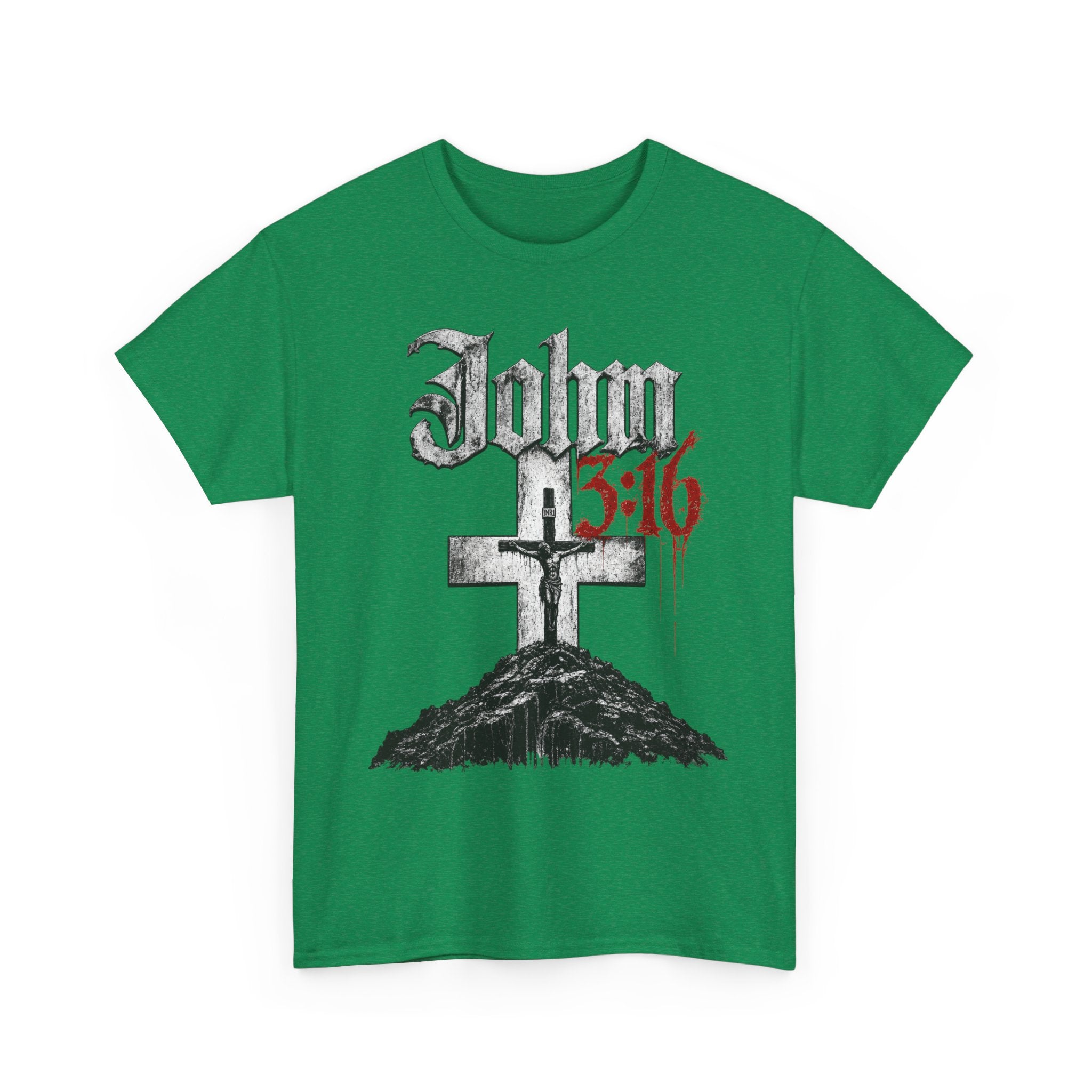 John 3 16 Cross T Shirt | Christian Faith Scripture Tee
