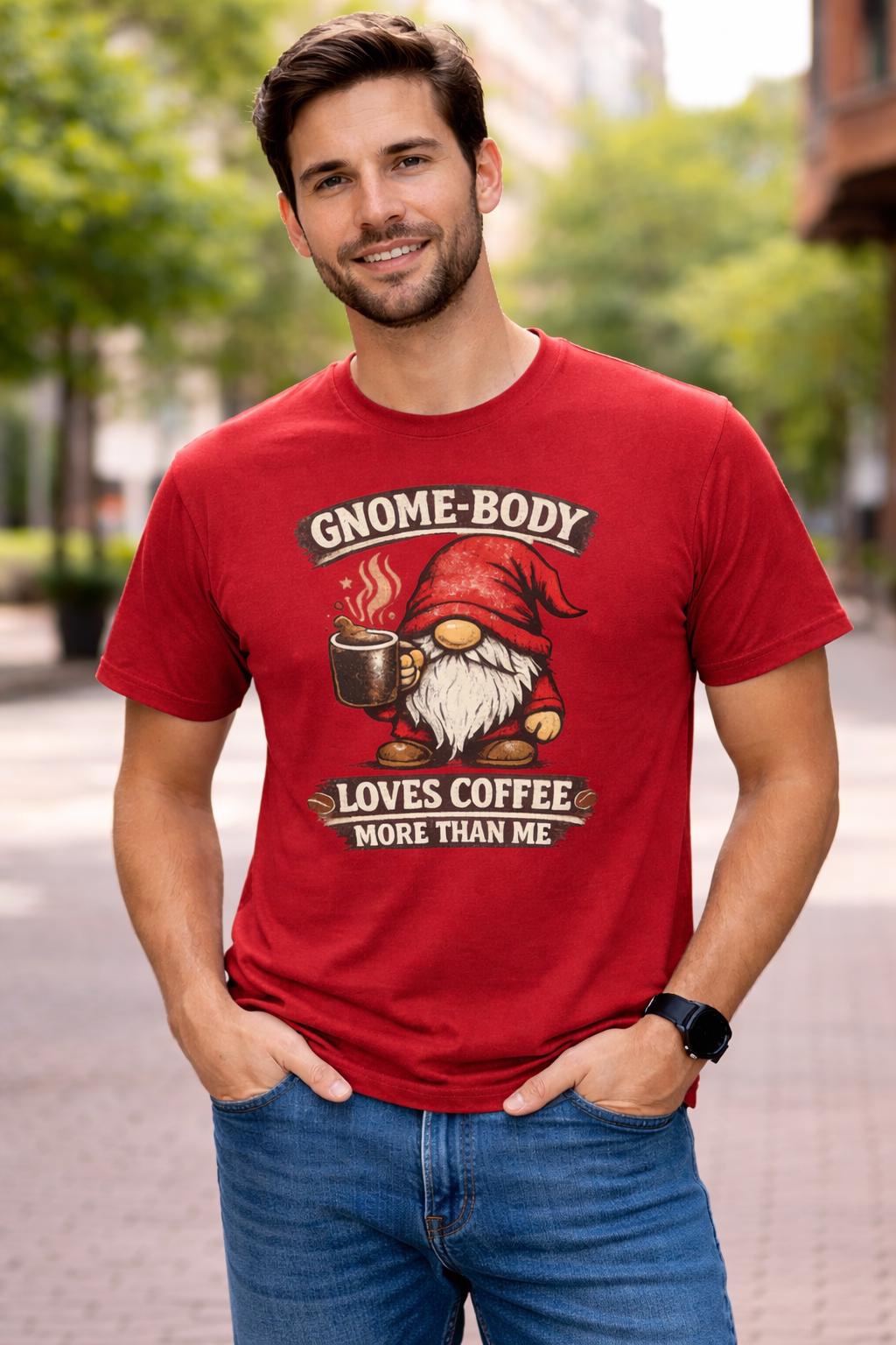 Gnome Coffee Shirt | Humorous Gnome Lover Graphic Tee