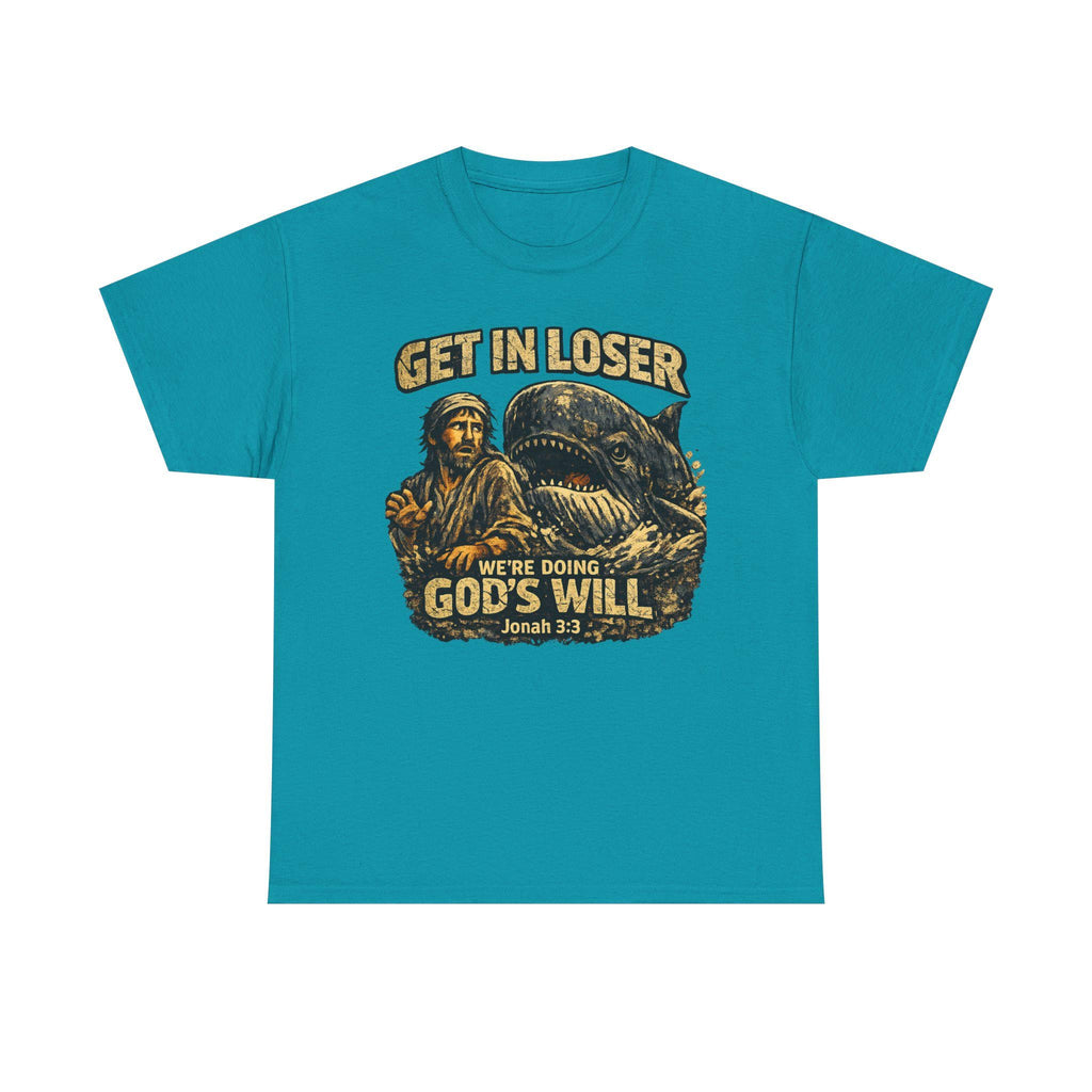 Jonah Whale Illustration Tee | Vintage Religious Graphic Shirt