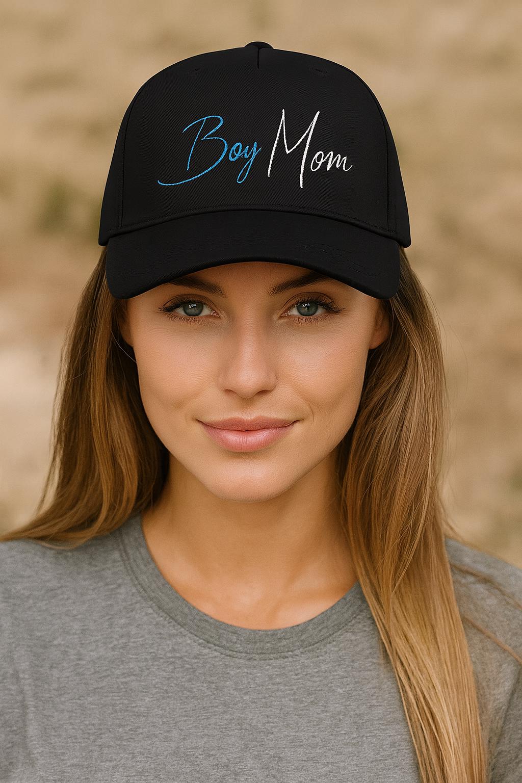 Boy Mom Baseball Cap | Embroidered Mom Hat