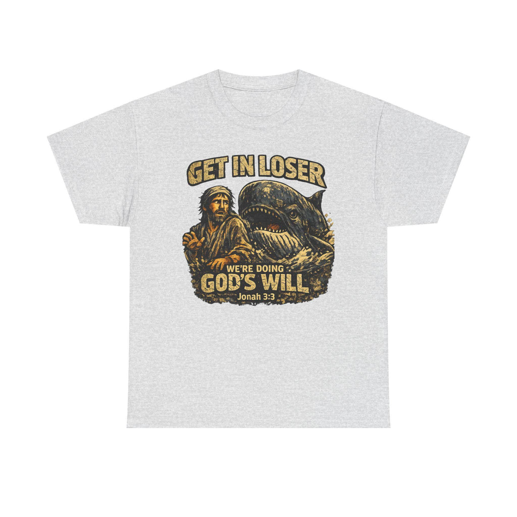 Jonah Whale Illustration Tee | Vintage Religious Graphic Shirt