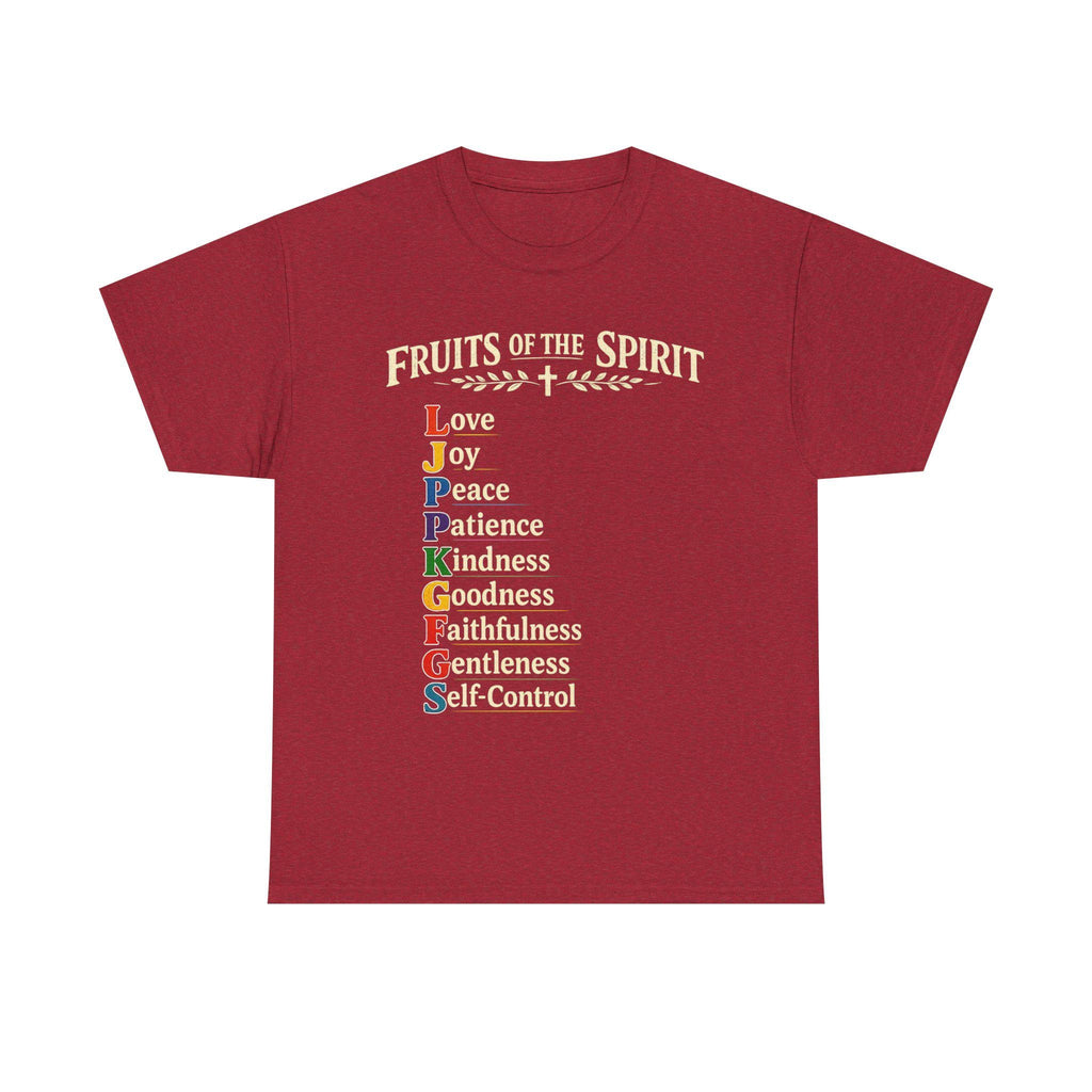 Fruits of the Spirit T-Shirt | Christian Scripture Typography Tee