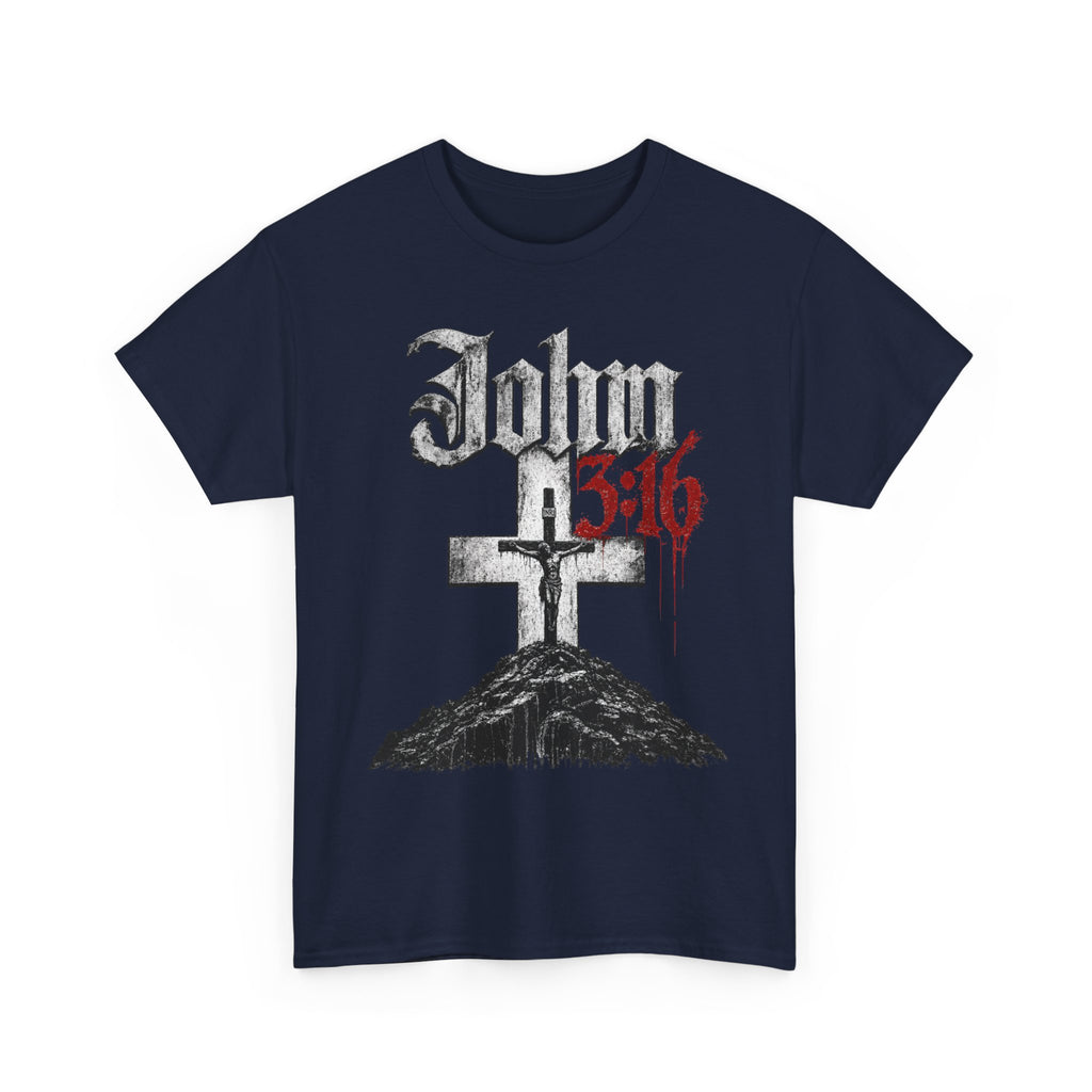 John 3 16 Cross T Shirt | Christian Faith Scripture Tee