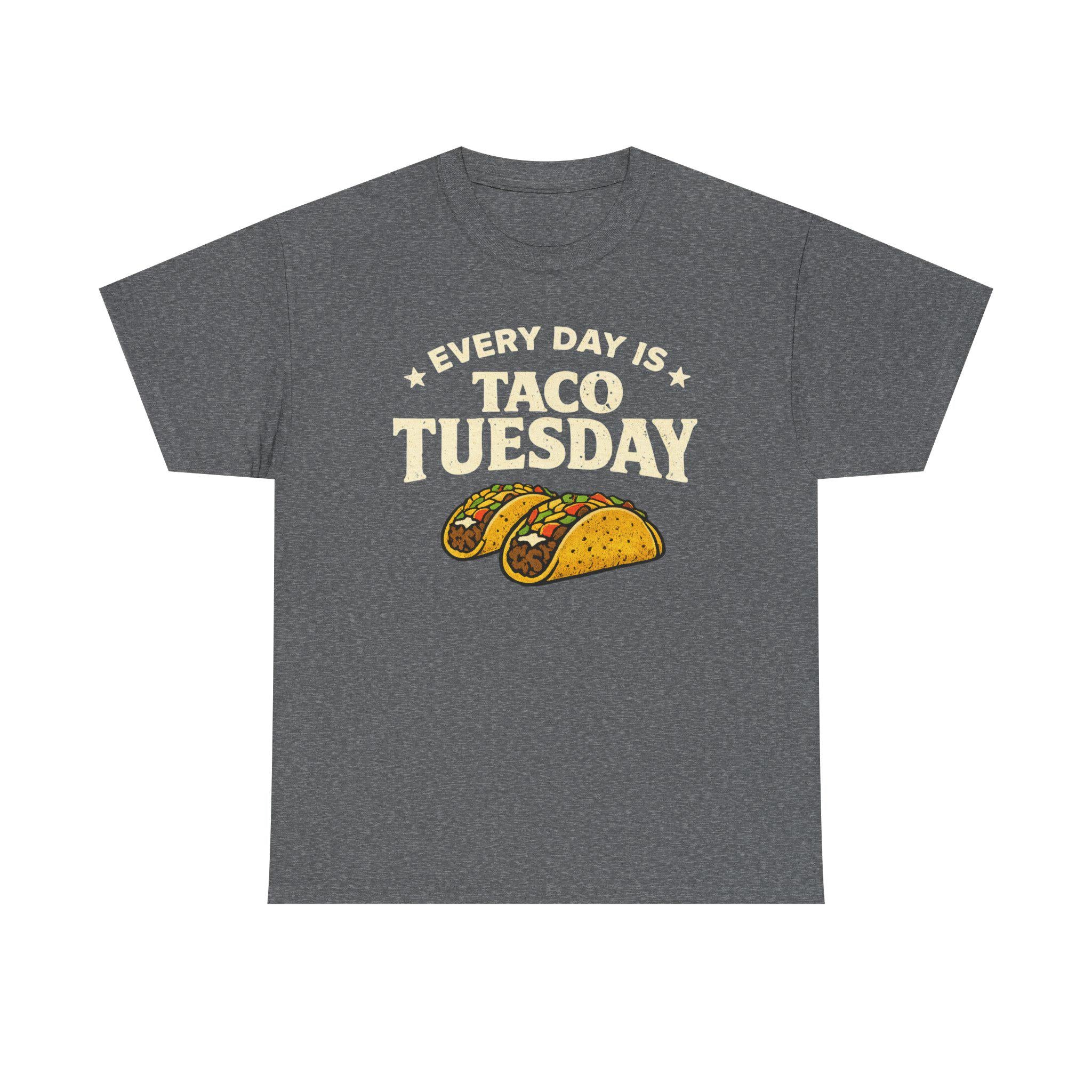 Taco Tuesday Shirt | Taco Illustration, Funny Text, Casual Food Tee