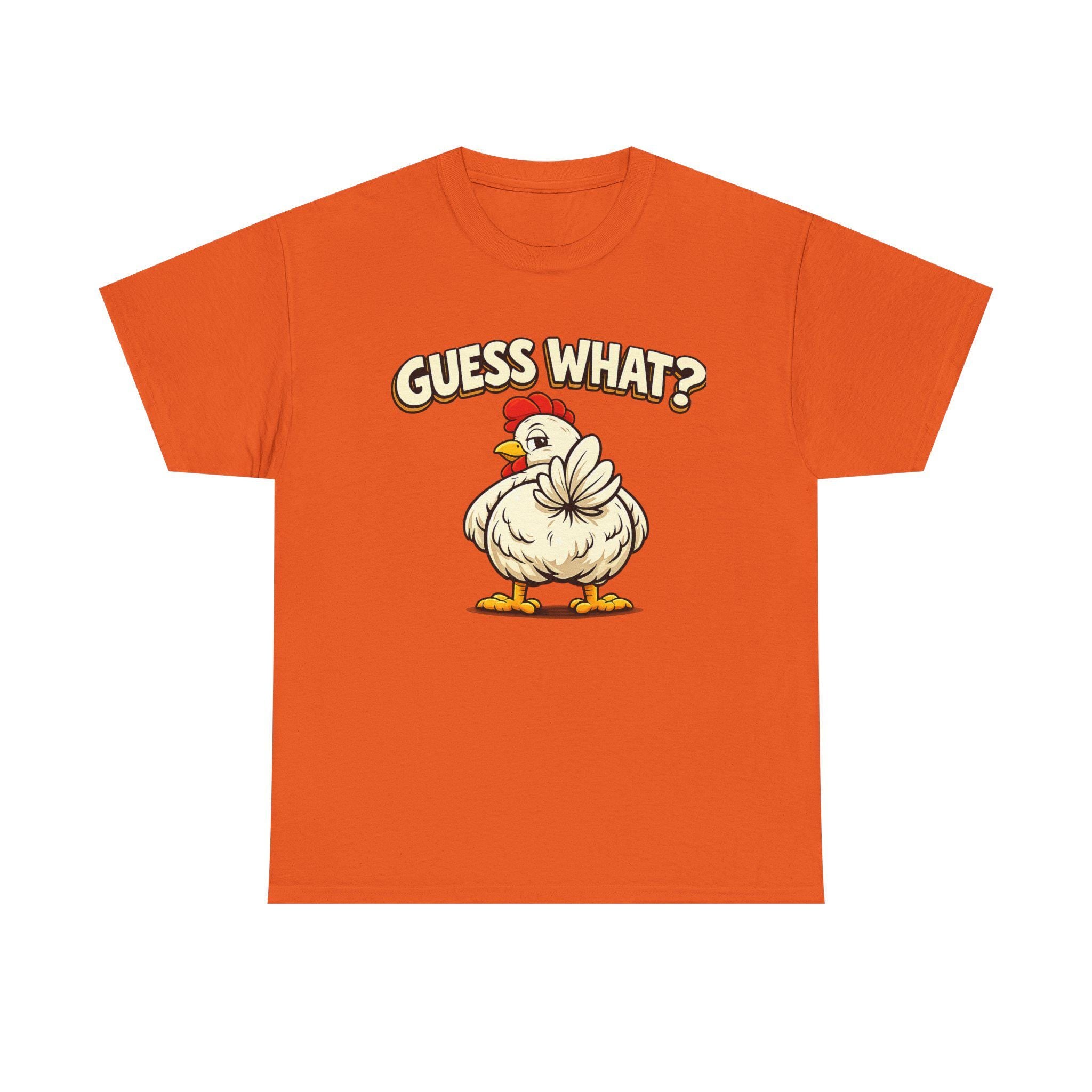Guess What Chicken Shirt | Funny Hen Illustration, Farm Animal Gildan Tee