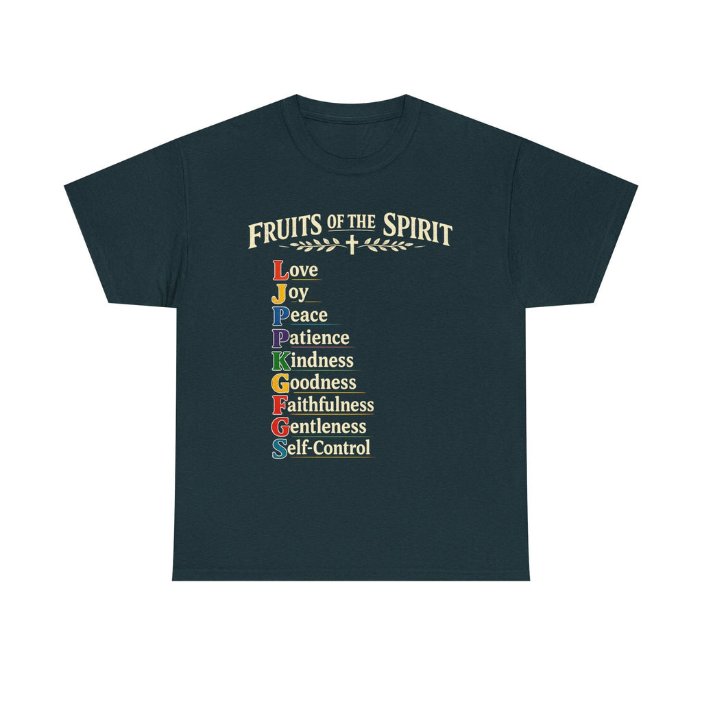 Fruits of the Spirit T-Shirt | Christian Scripture Typography Tee