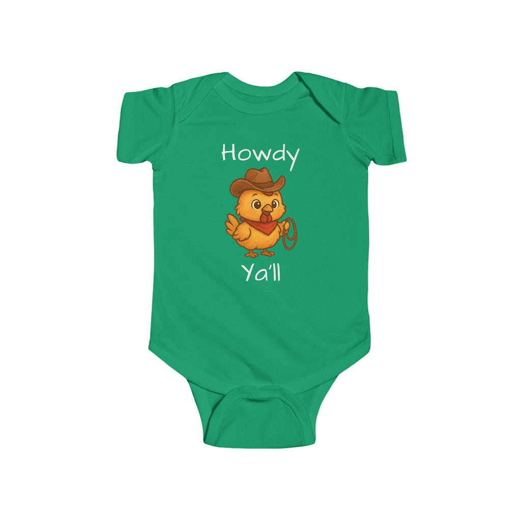 Howdy Y'all Cowboy Chicken Bodysuit
