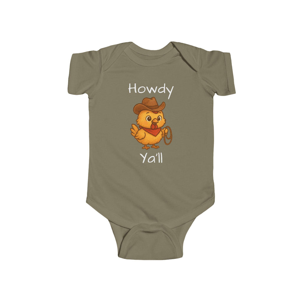 Howdy Y'all Cowboy Chicken Bodysuit