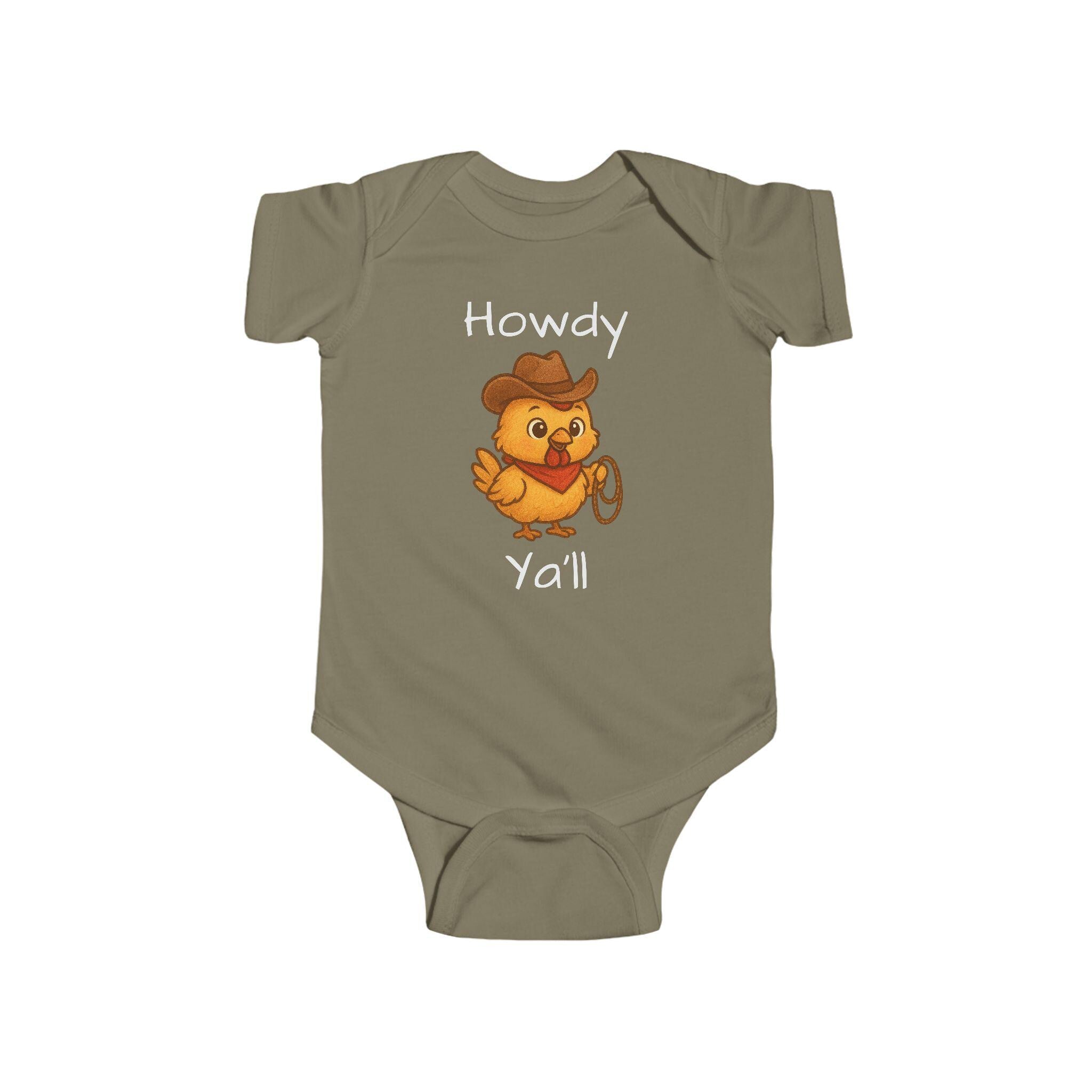 Howdy Y'all Cowboy Chicken Bodysuit