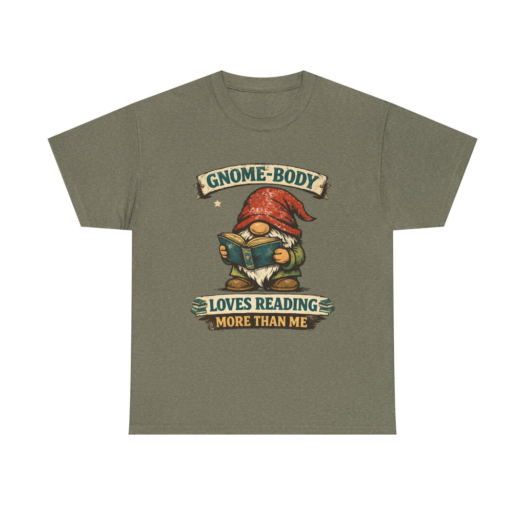 Gnome Reading Shirt | Book Lover Humour Tee