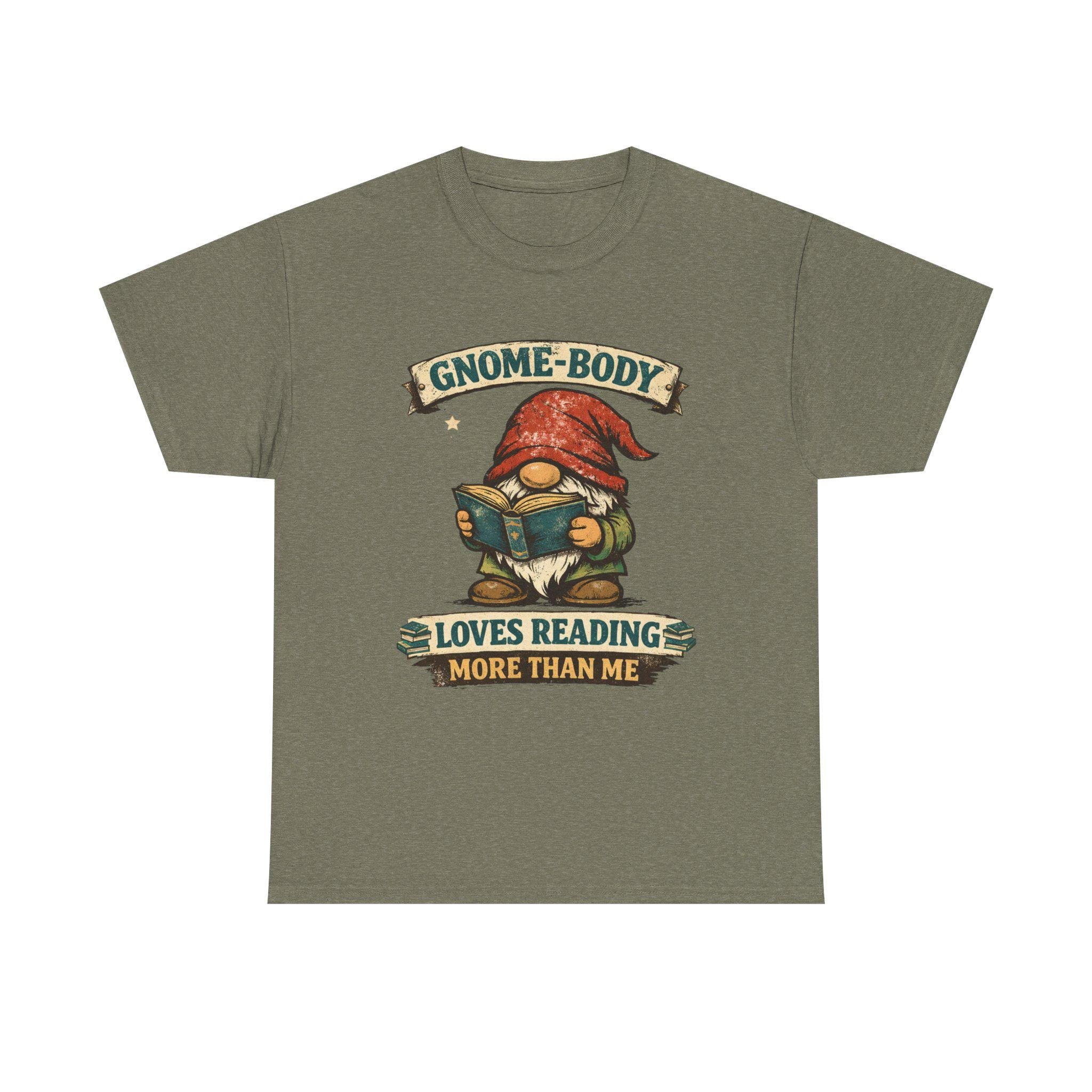 Gnome Reading Shirt | Book Lover Humour Tee