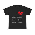 Personalized Nana Shirt, Red Heart Grandchildren Names Tee
