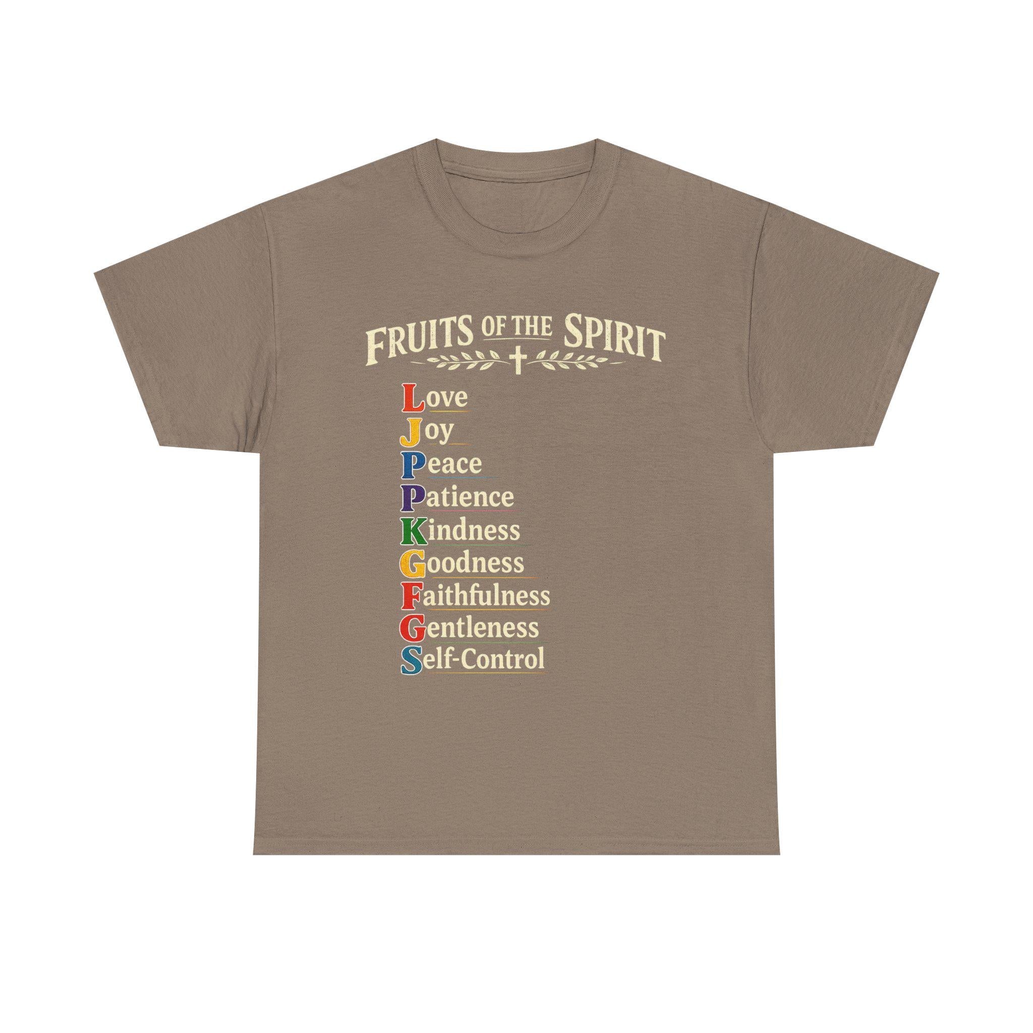 Fruits of the Spirit T-Shirt | Christian Scripture Typography Tee