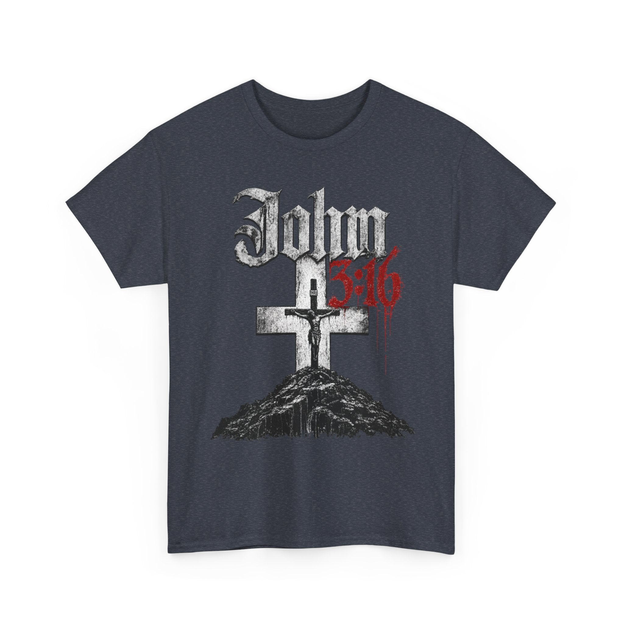 John 3 16 Cross T Shirt | Christian Faith Scripture Tee