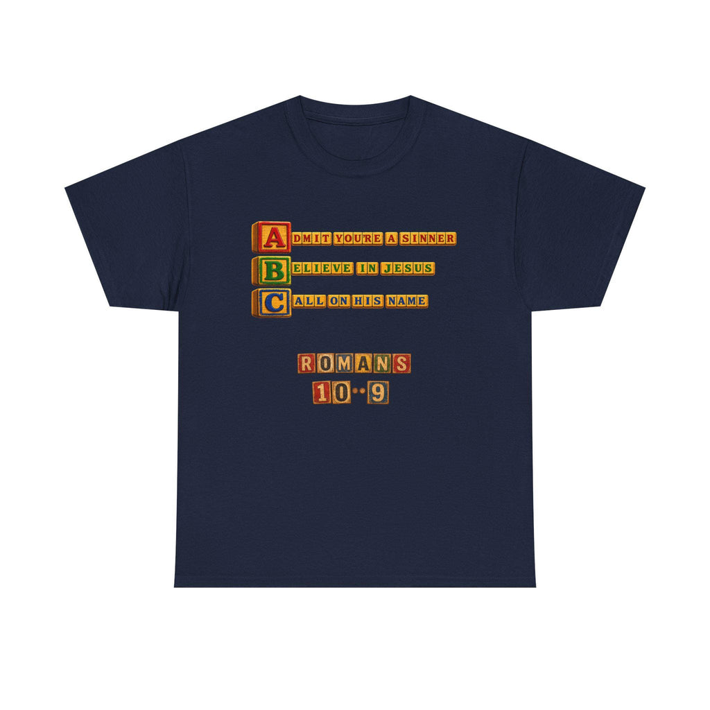 ABC Blocks Romans 10 9 Tee