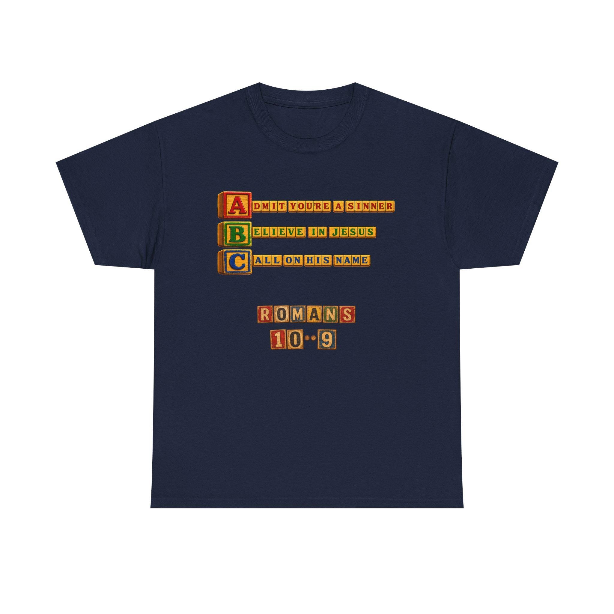 ABC Blocks Romans 10 9 Tee