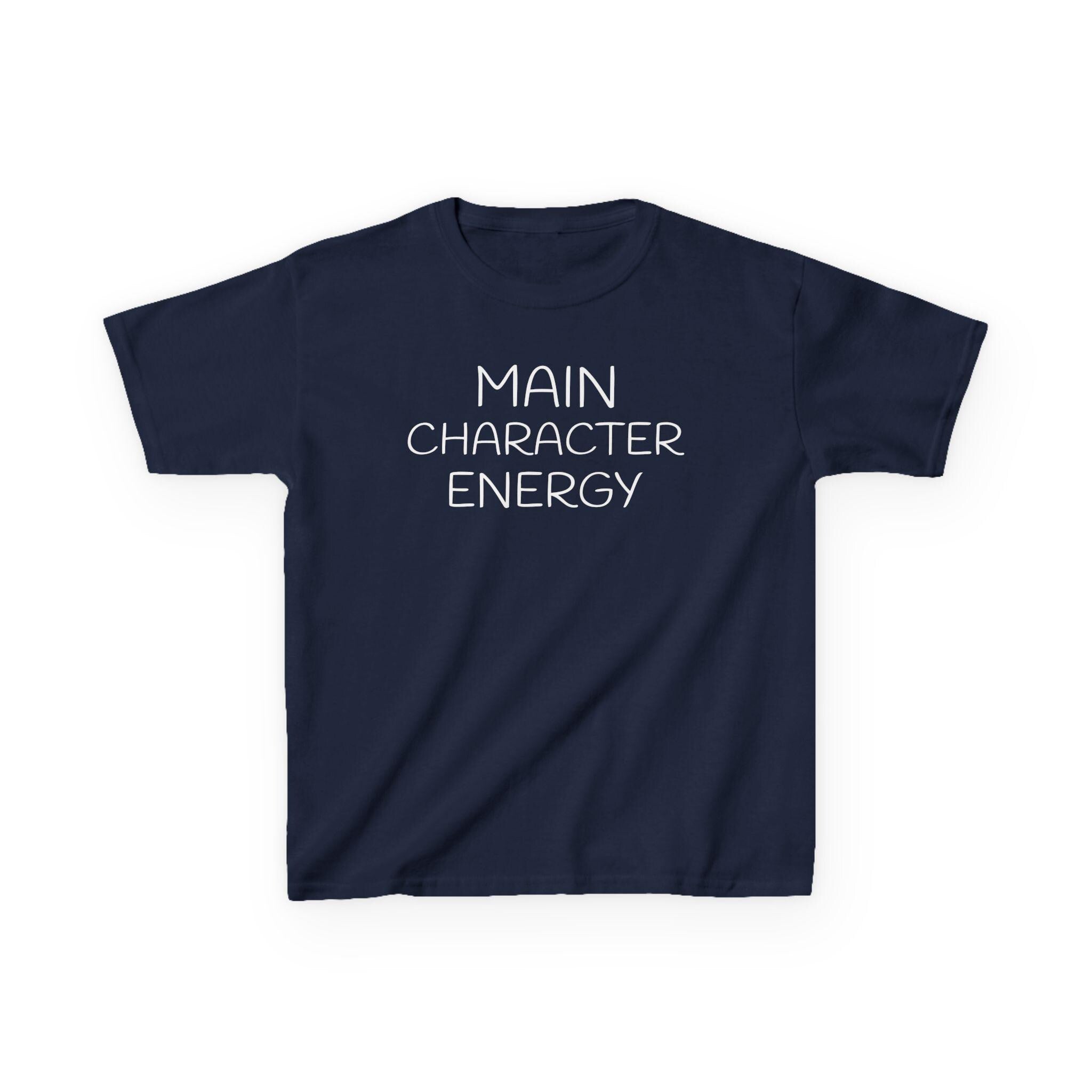 Main Character Energy Kids Tee | Funny Kids Shirt, Slogan Top