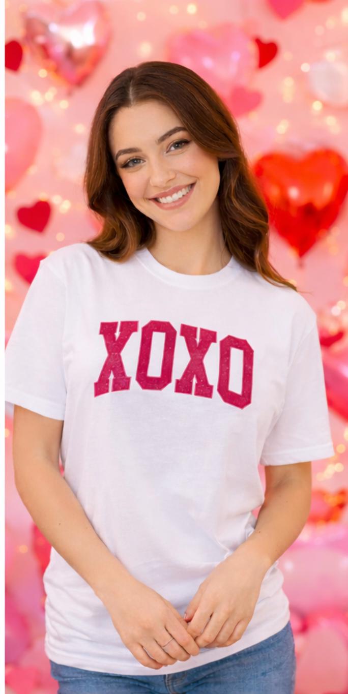 XOXO Hugs and Kisses Valentine Tee | Valentine Shirt