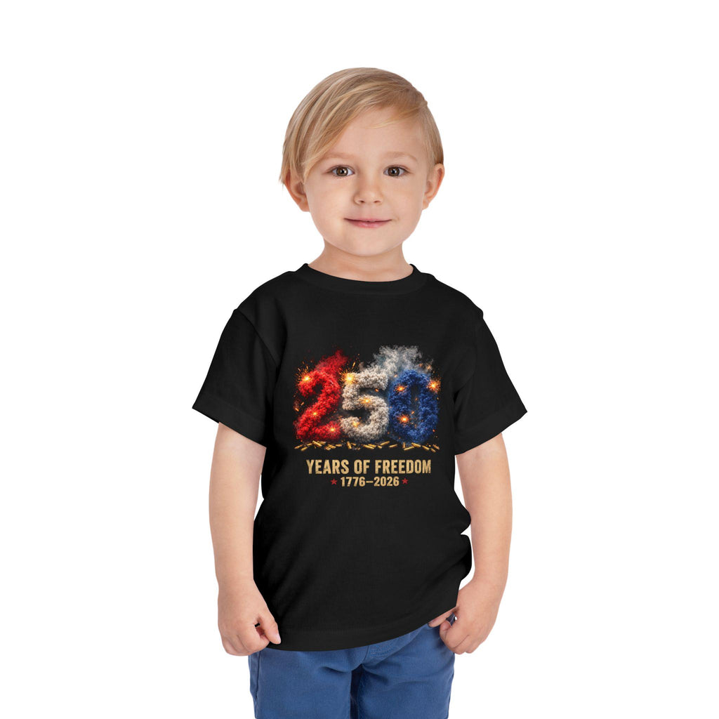 4th of July Gildan Tee 250 Years of Freedom TShirt (1776 to 2026)