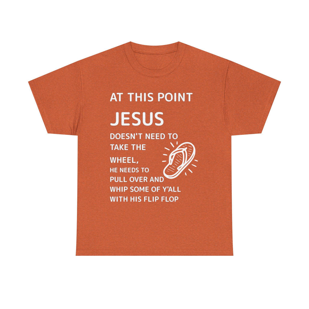 Jesus flip flop graphic Tee | Christian faith funny shirt
