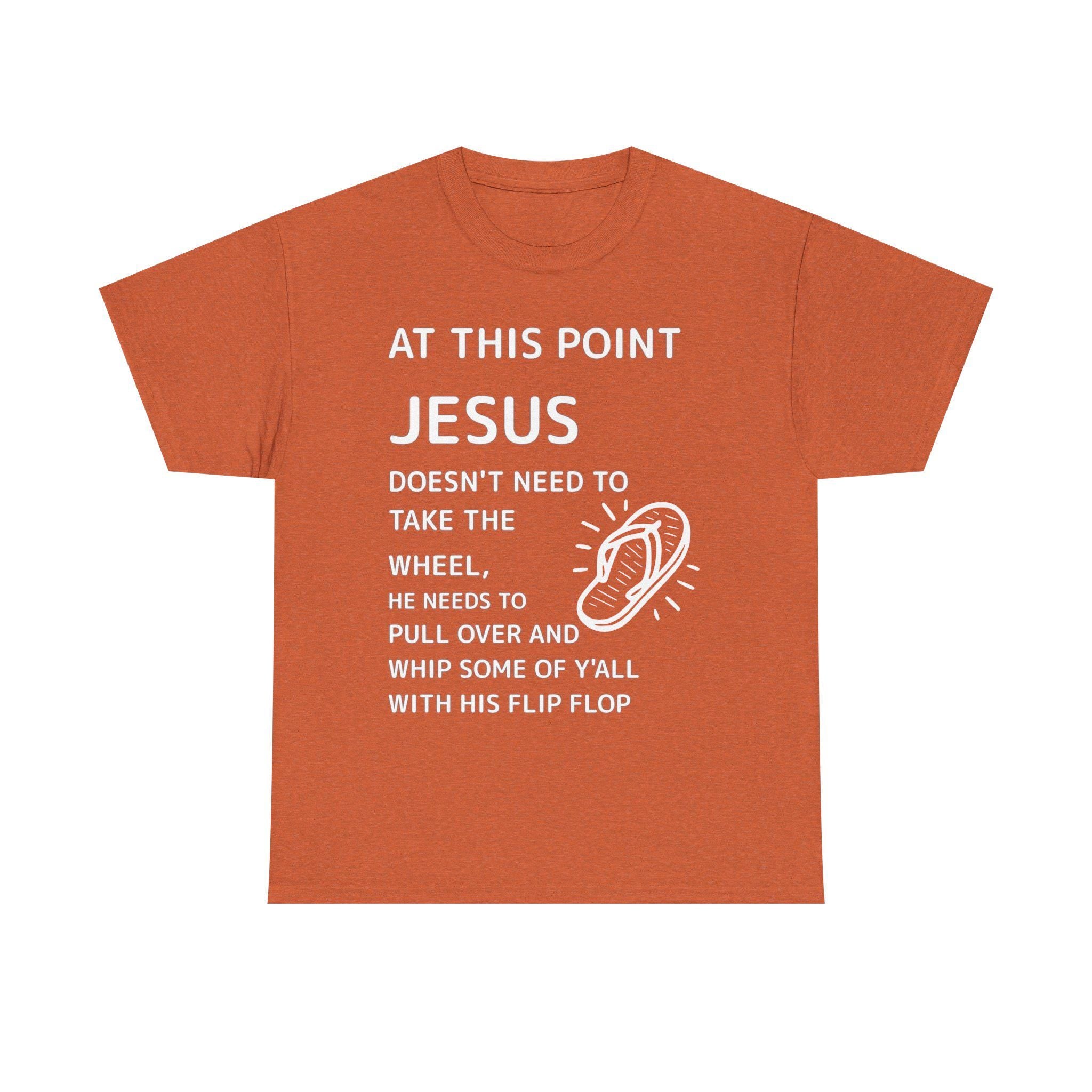 Jesus flip flop graphic Tee | Christian faith funny shirt