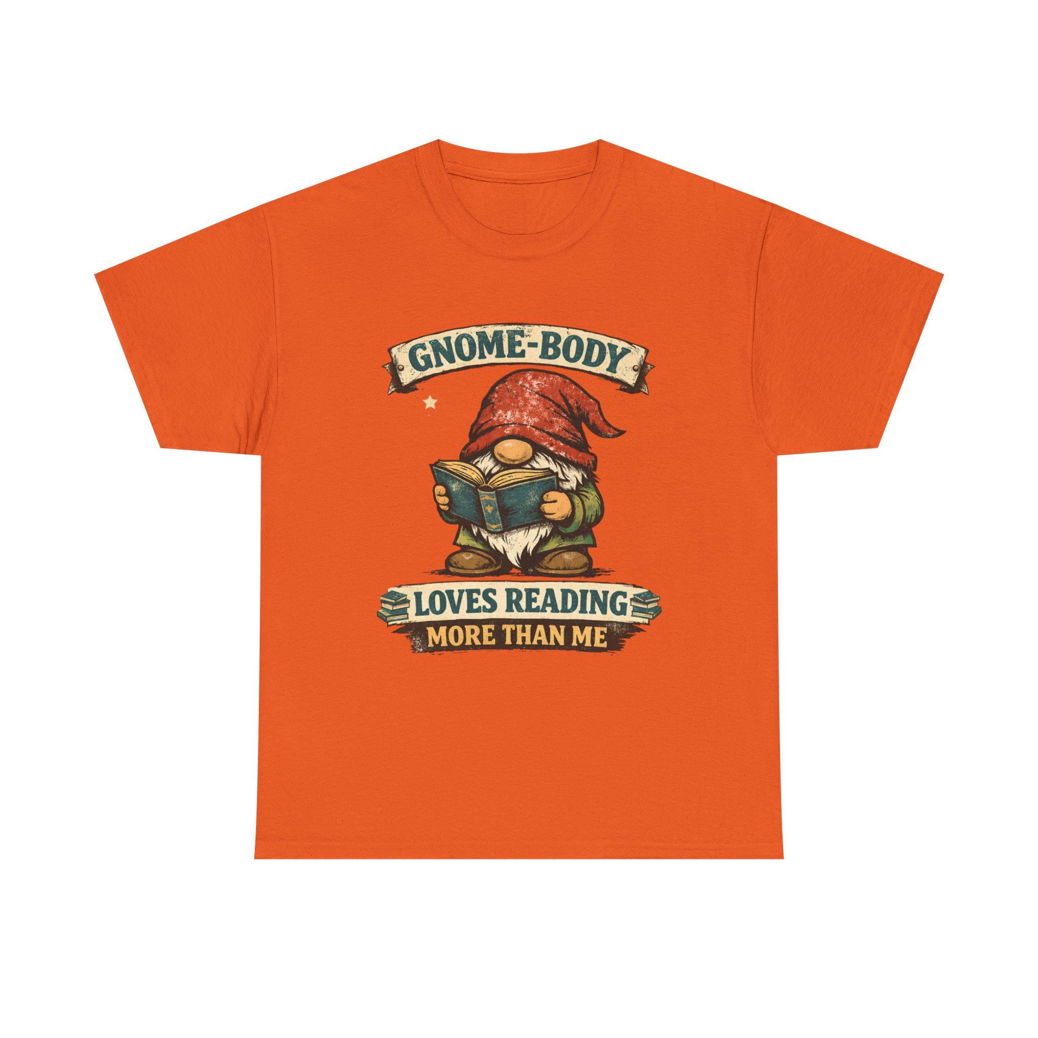 Gnome Reading Shirt | Book Lover Humour Tee