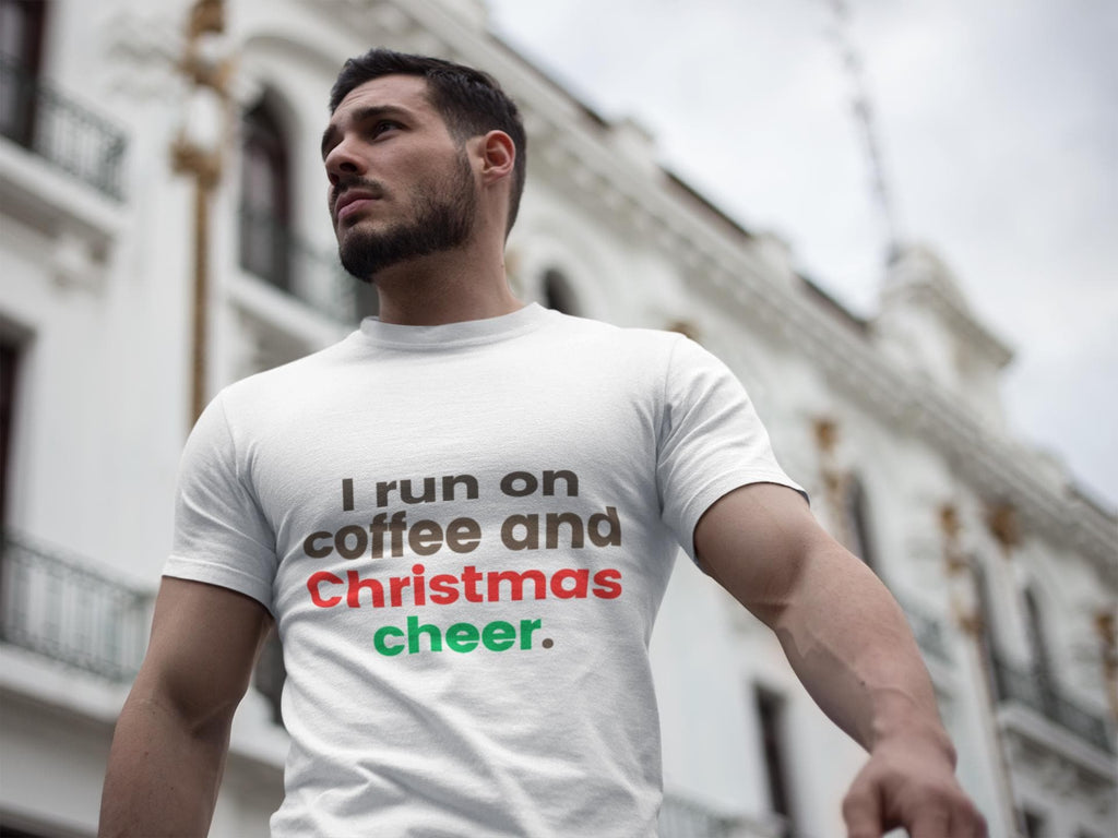 Coffee and Christmas Cheer T-shirt | Holiday Coffee Lover Tee