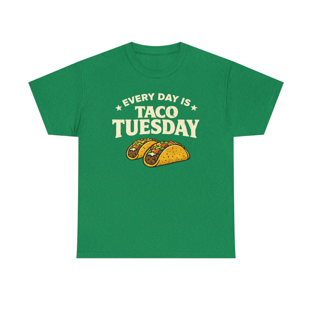 Taco Tuesday Shirt | Taco Illustration, Funny Text, Casual Food Tee