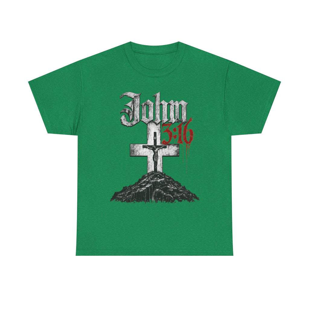 John 3 16 Cross T Shirt | Christian Faith Scripture Tee